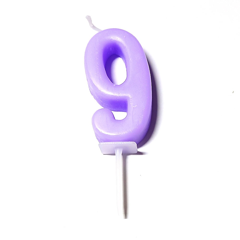 パステルナンバーキャンドル 9