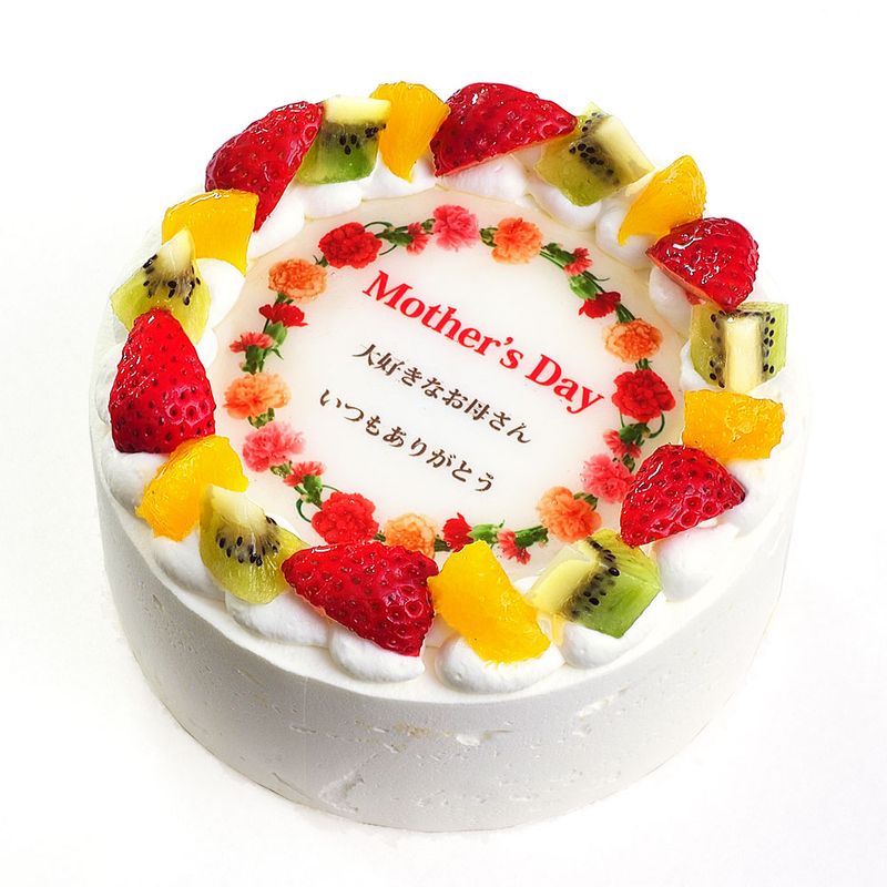 母の日ケーキ生クリーム 7号