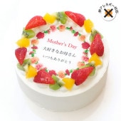 卵不使用母の日ケーキ生クリーム 5号