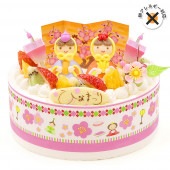 卵不使用ひな祭りケーキ生クリーム 6号