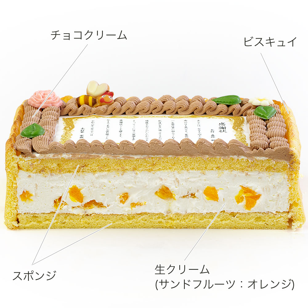 表彰状生クリームケーキ M
