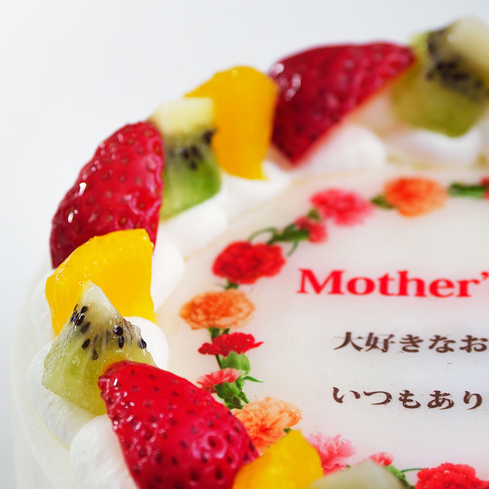 母の日ケーキ生クリーム 6号