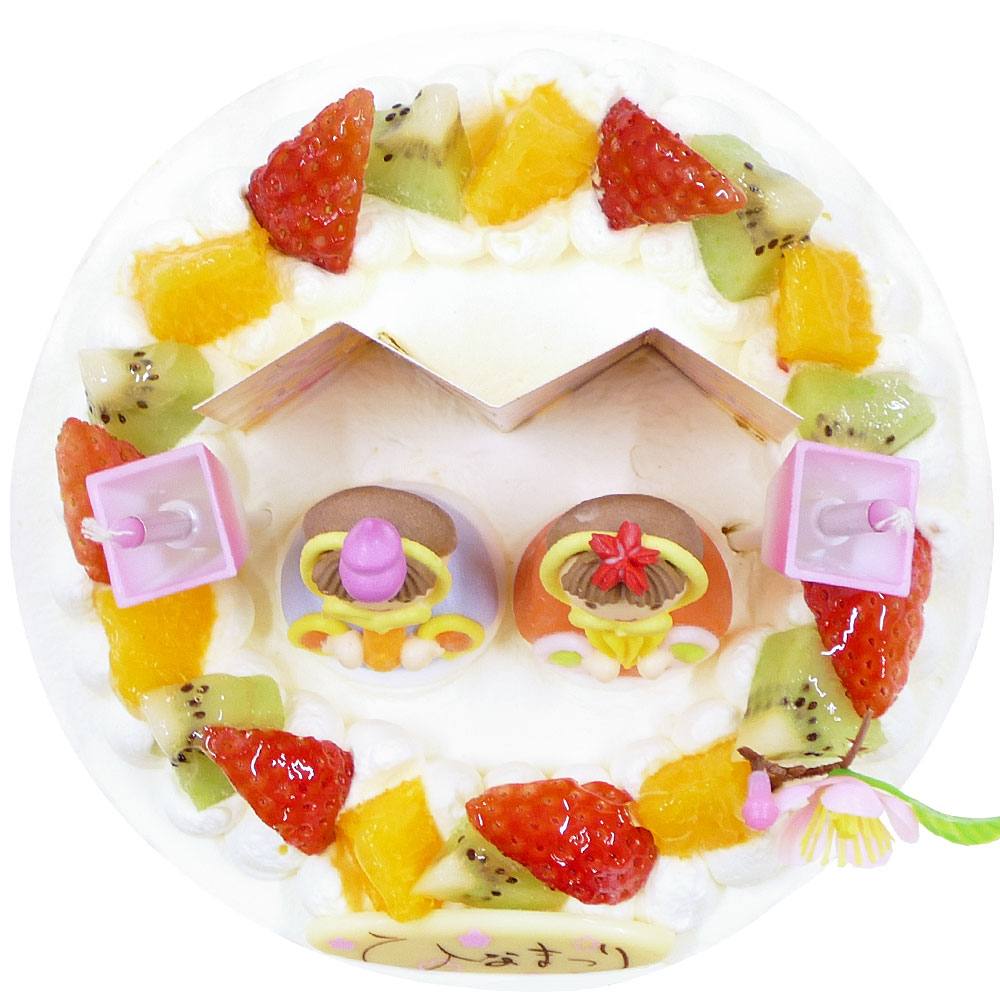 ひな祭りケーキ生クリーム 8号