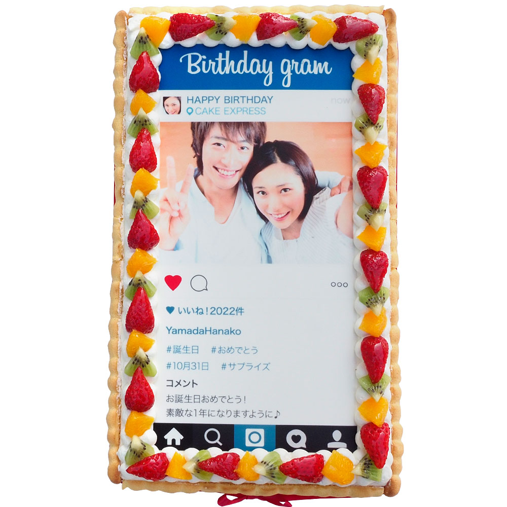 インスタグラム風ケーキ L