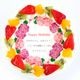 誕生花ケーキ 5号
