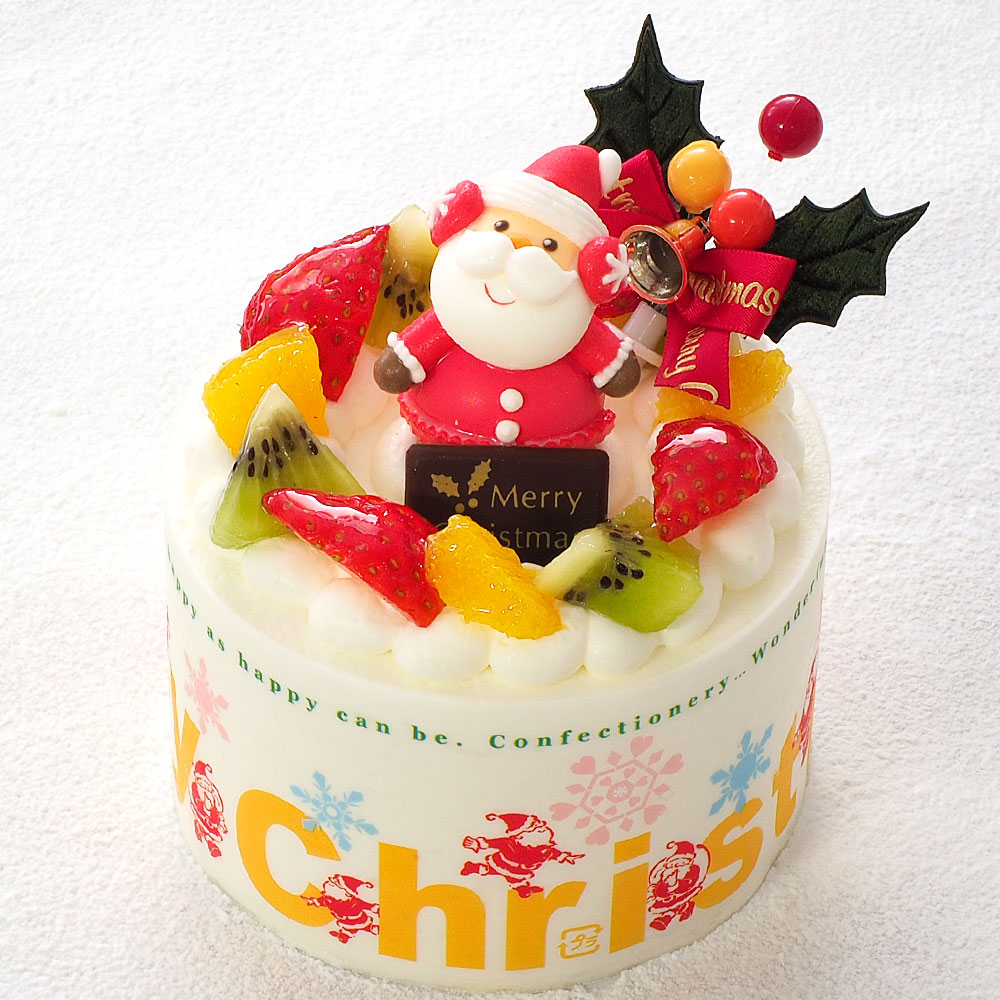 クリスマスケーキ フルーツ生クリーム 3号