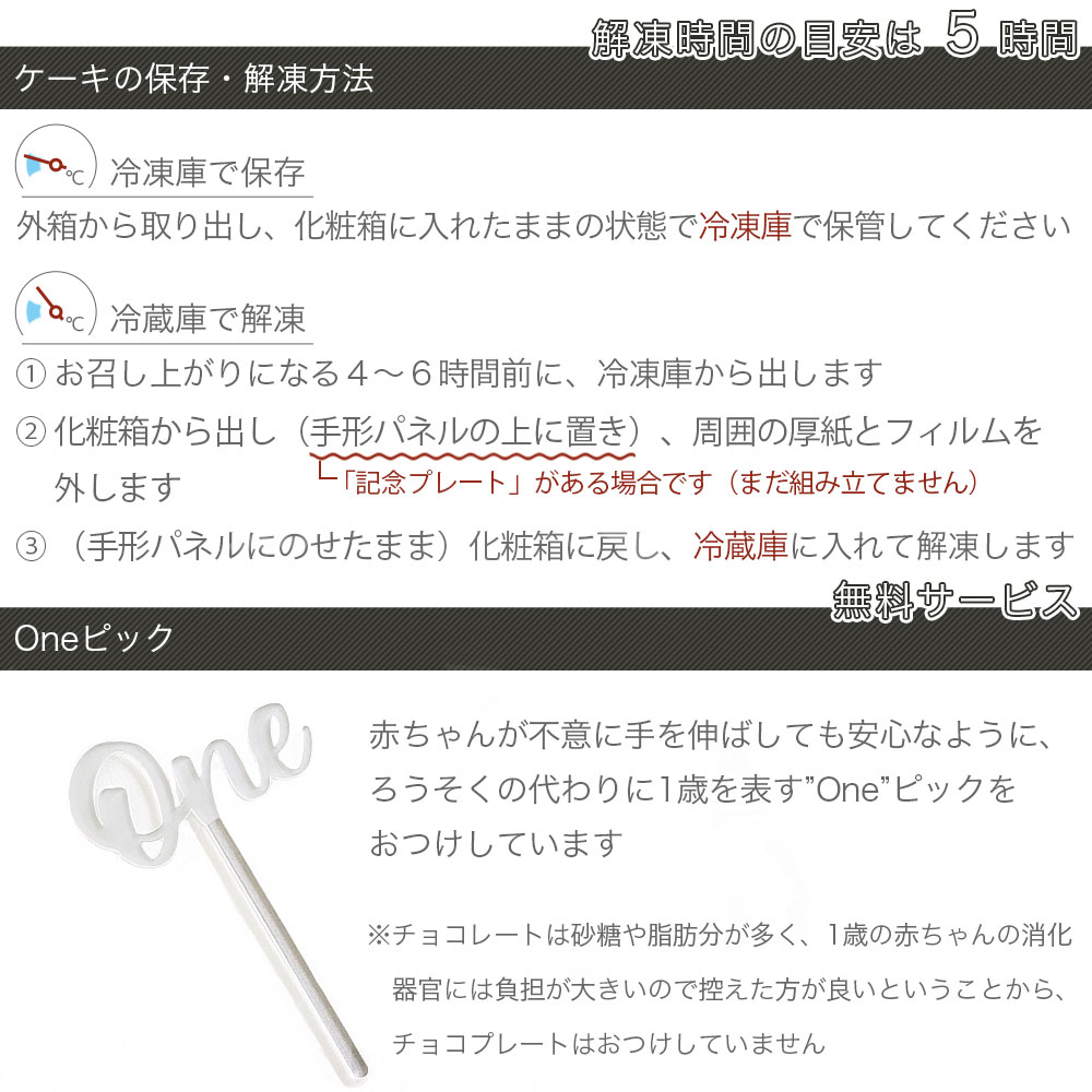 いちごのファーストバースデーケーキ 3号