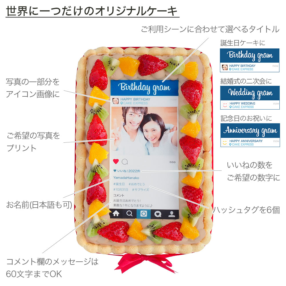 インスタグラム風チョコレートケーキ S