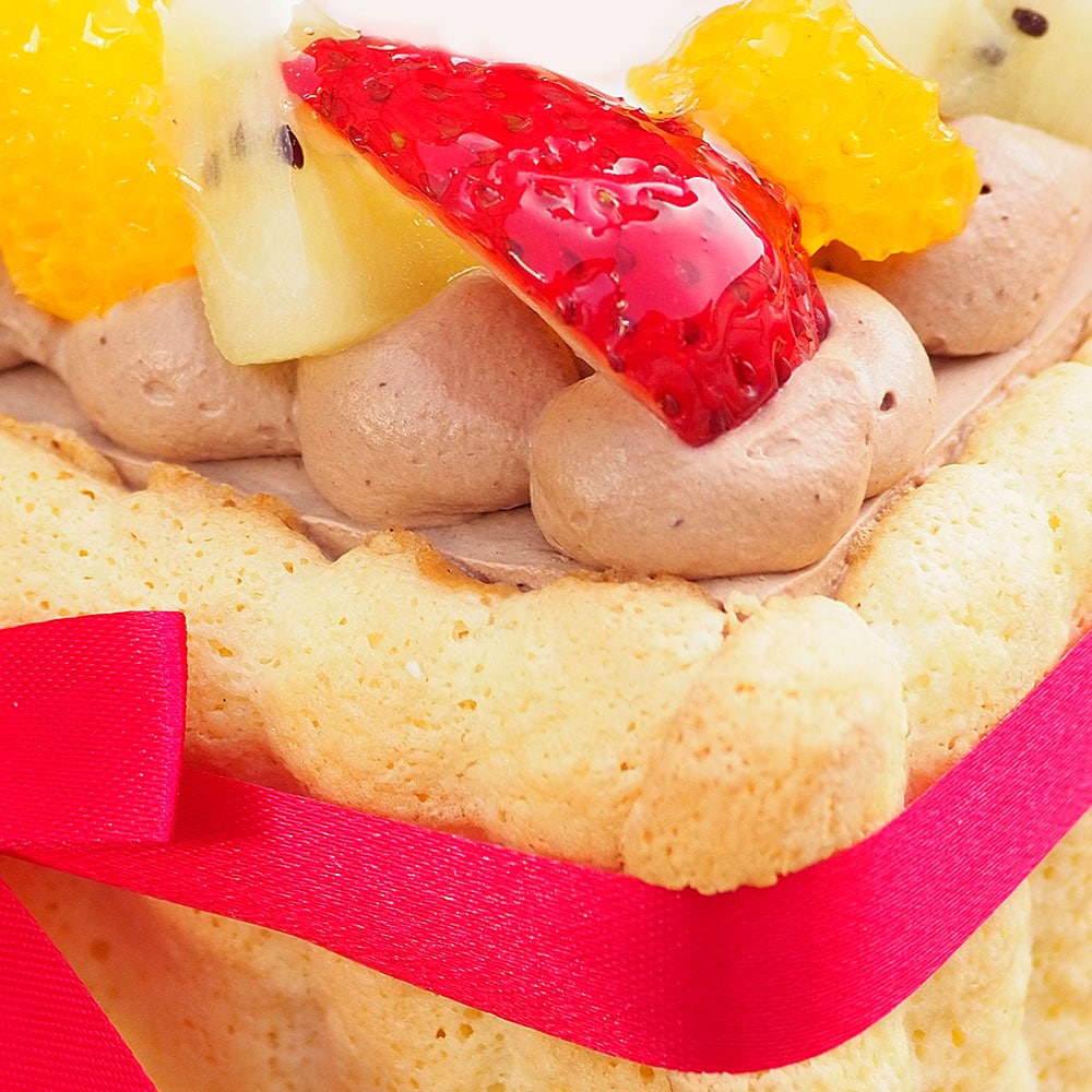 SNS風メッセージチョコレートケーキ