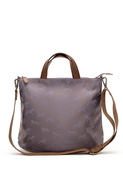 [即納品]グレーザ　ナイロン＜青紫＞ 革：ブラウン