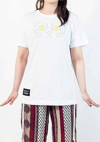 [即納品]Tシャツ　ユニセックス　うまくいく紋＜[金運招福]の神様・ホワイト＞　※ギフトラッピング不可