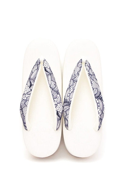 [オーダー品]カフェぞうり　レディース　No.26321＜ボタニカルレース鼻緒＞|カフェぞうり レディース