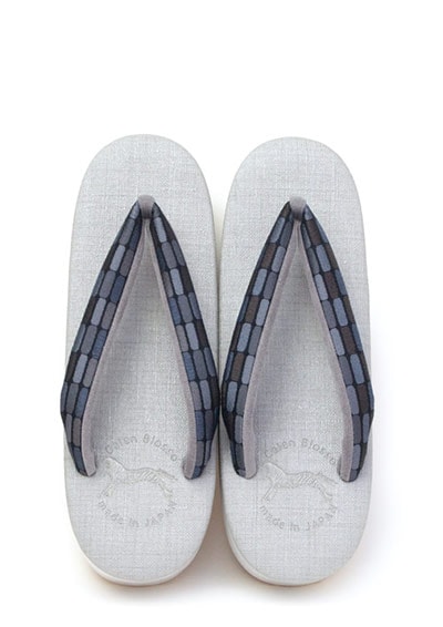 [オーダー品]カフェぞうり　レディース　No.25221＜プリズム8ブロック・ストーン＞