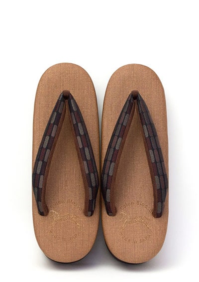 [オーダー品]カフェぞうり　レディース　No.25121＜プリズム8ブロック・アース＞