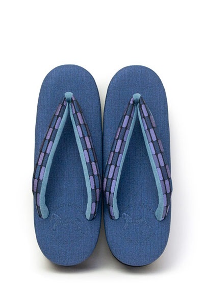 [Sサイズ即納品]カフェぞうり　レディース　No.25421＜プリズム8ブロック・トワイライト＞|カフェぞうり レディース