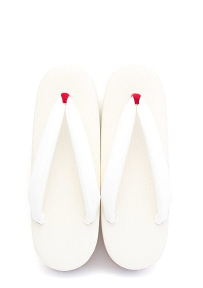 ≪菱屋カレンブロッソ×正絹小紋鼻緒≫ カフェ草履 おいしかっ S寸 no.2661 