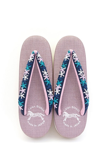 [Sサイズ即納品]カフェぞうりレディース No.36223＜TERAS/花柄A＞