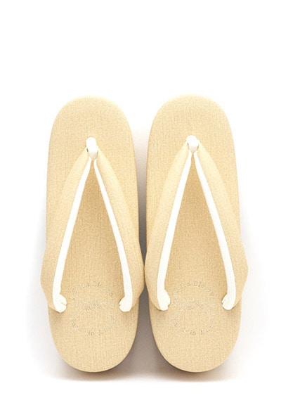 [Mサイズ即納品]カフェぞうりプリンセス レディース　No.EXL-K52＜イエローベージュ＞