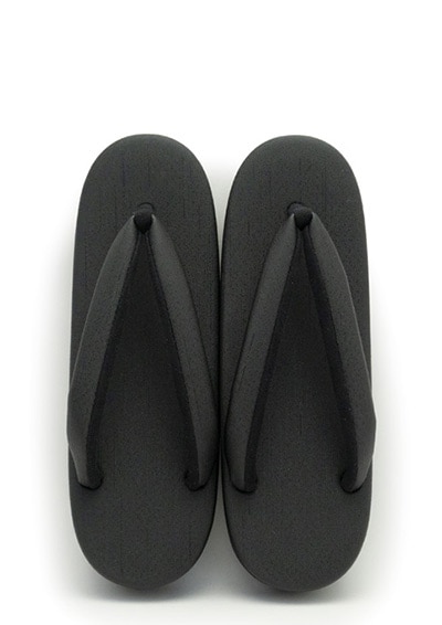 [Mサイズ即納品]黒カフェぞうりラッテ（低台）　レディース　No.51525