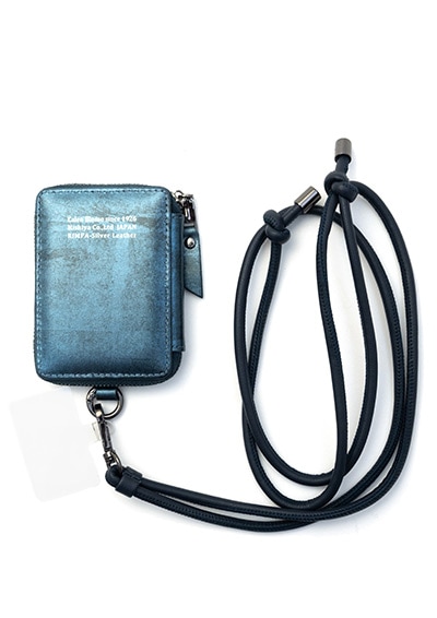 [即納品]Rimpa Mag Coin Case ミニウォレット RS＜グランブルー＞ TPUホルダー＆ロングストラップ付きモデル