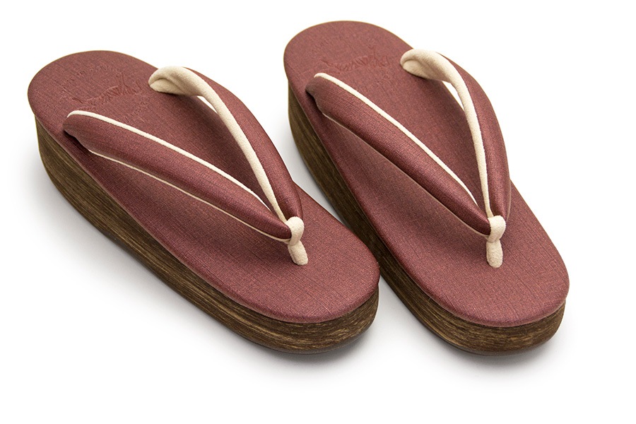 [Lサイズ即納品]カフェぞうりプリンセス　レディース　No.41020＜ワインレッド＞