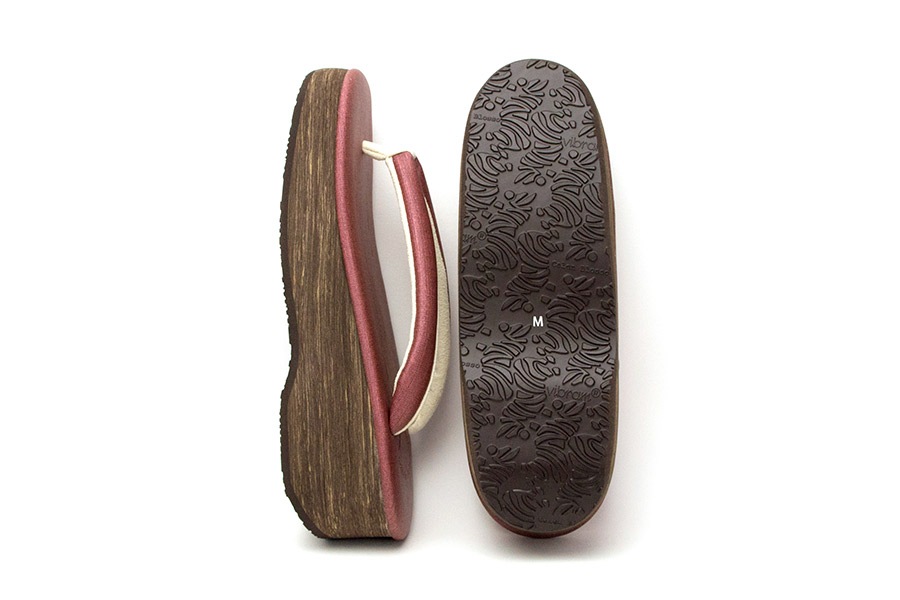 [Lサイズ即納品]カフェぞうりプリンセス　レディース　No.41020＜ワインレッド＞