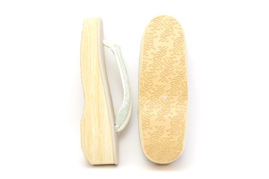 [Mサイズ即納品]カフェぞうり　レディース　No.26421＜ボタニカルレース鼻緒＞