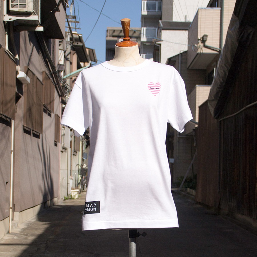 [即納品]Tシャツ　ユニセックス　うまくいく紋＜[恋愛成就]の神様・ホワイト＞　※ギフトラッピング不可