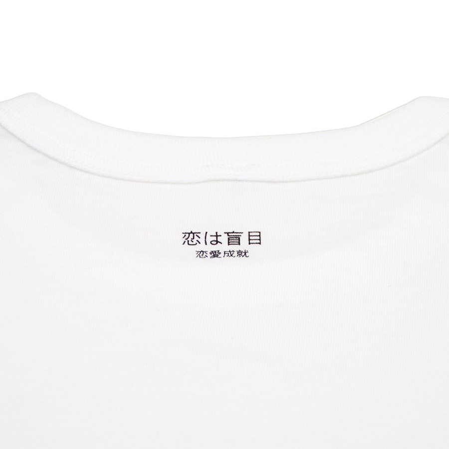 [即納品]Tシャツ　ユニセックス　うまくいく紋＜[恋愛成就]の神様・ホワイト＞　※ギフトラッピング不可