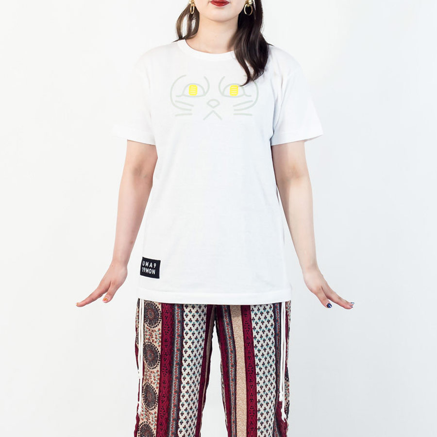 [即納品]Tシャツ　ユニセックス　うまくいく紋＜[金運招福]の神様・ホワイト＞　※ギフトラッピング不可