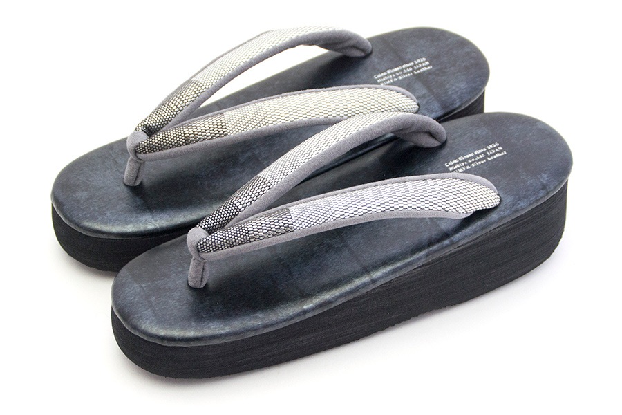 [オーダー品]カフェぞうりレディース No.28322＜鎧織・黒鎧＞