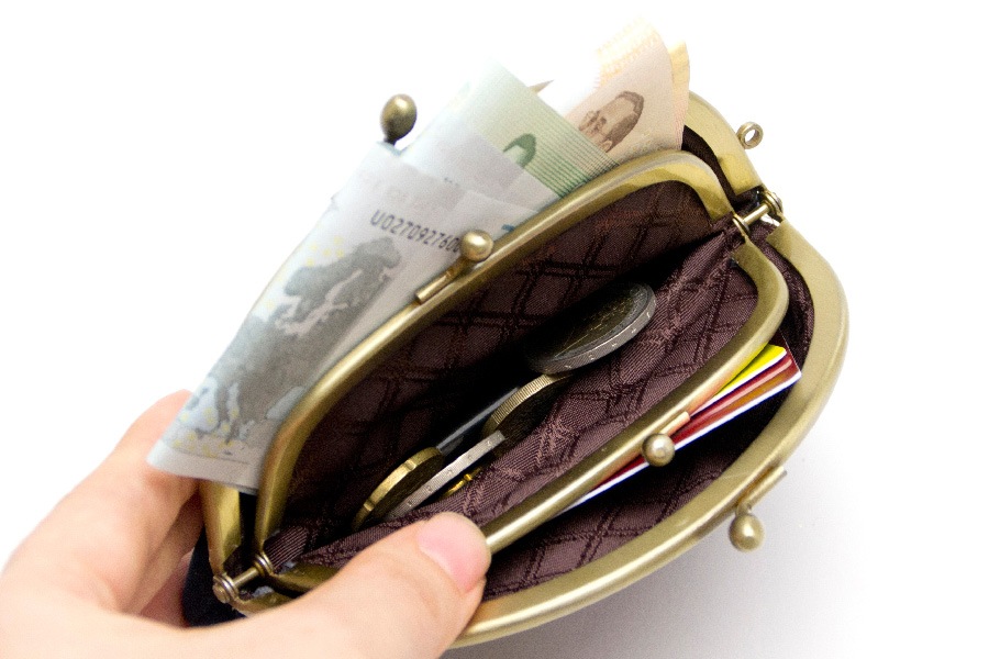 即納品]がま口 西陣織＜ゼブラス・赤＞｜菱屋カレンブロッソ【公式