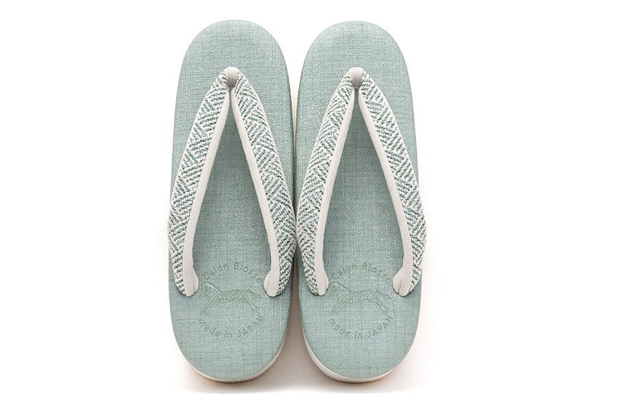 [Sサイズ即納品]【ネット限定オーダー品】カフェぞうり　レディース　No.K35＜網代紋様/ソフトベルディグリ＞