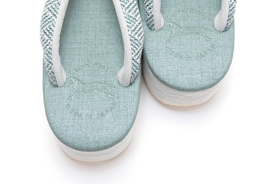 [Mサイズ即納品]【ネット限定オーダー品】カフェぞうり　レディース　No.K35＜網代紋様/ソフトベルディグリ＞