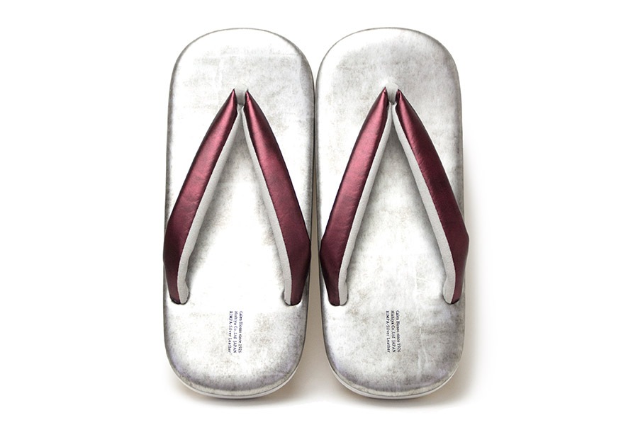 [オーダー品]カフェぞうりZETTA　メンズ　No.4422＜RS/ワインレッド×いぶし銀＞