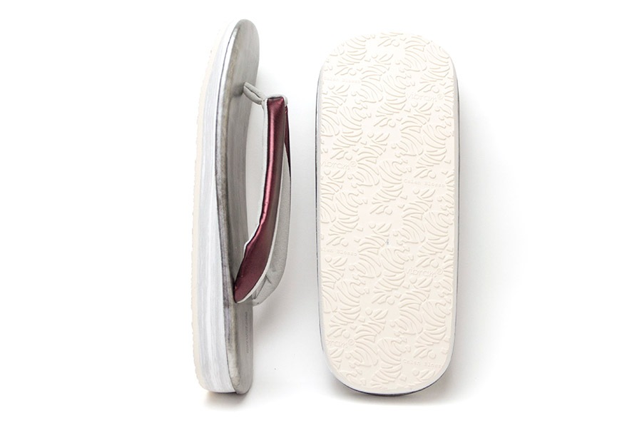 [オーダー品]カフェぞうりZETTA　メンズ　No.4422＜RS/ワインレッド×いぶし銀＞