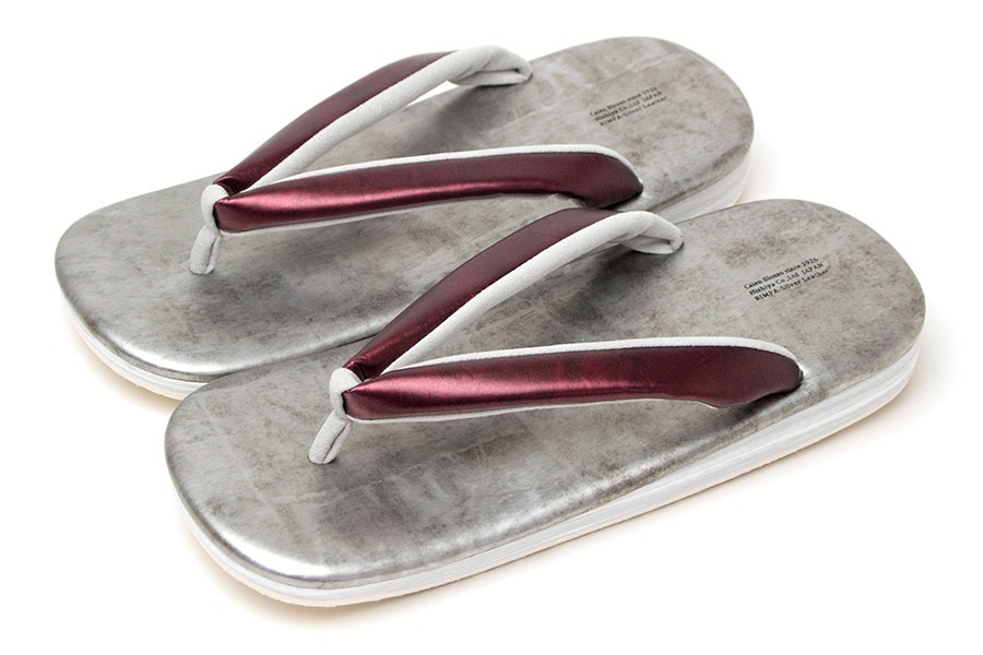 [オーダー品]カフェぞうりZETTA　メンズ　No.4422＜RS/ワインレッド×いぶし銀＞