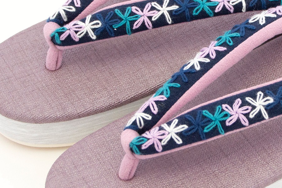 [オーダー品]カフェぞうりレディース No.36223＜TERAS/花柄A＞