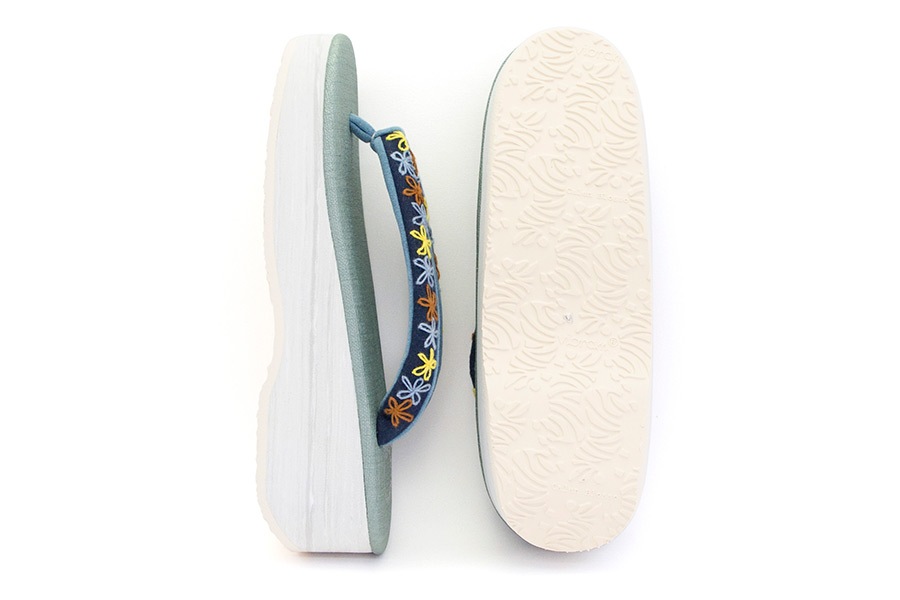 [オーダー品]カフェぞうりレディース No.36323＜TERAS/花柄B＞