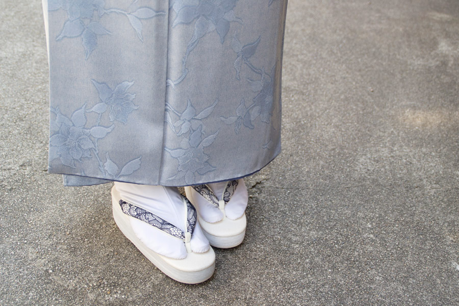 [Sサイズ即納品]カフェぞうり　レディース　No.26321＜ボタニカルレース鼻緒＞