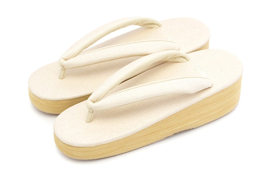 [Sサイズ即納品]カフェぞうりプリンセス　レディース　No.49420＜ソフトアイボリー＞