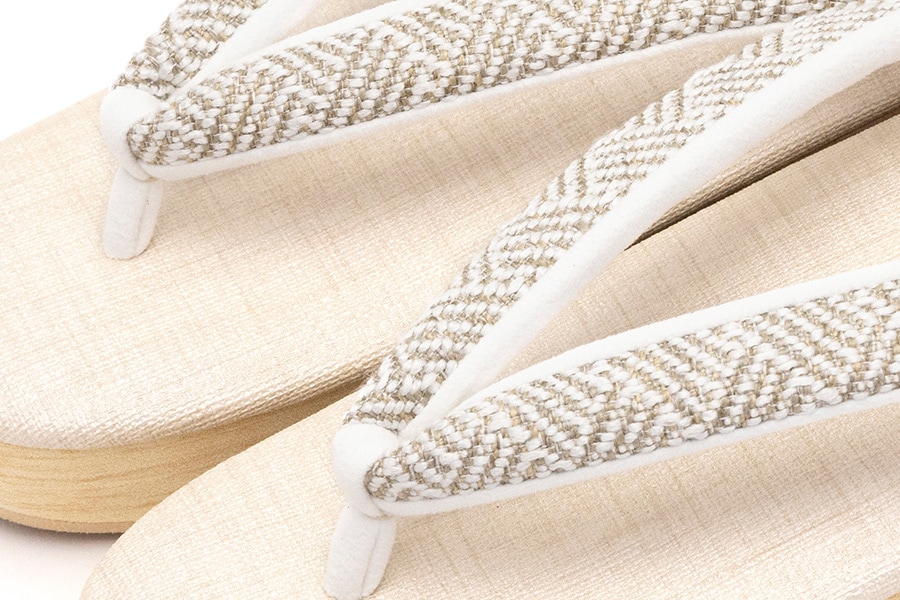 [Lサイズ即納品]【ネット限定】カフェぞうり　レディース　No.K33＜網代紋様/ハンサムベージュ＞