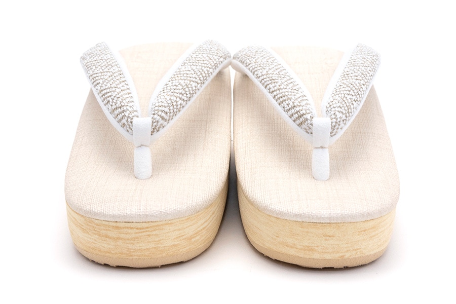 [Lサイズ即納品]【ネット限定】カフェぞうり　レディース　No.K33＜網代紋様/ハンサムベージュ＞