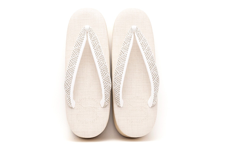 [Lサイズ即納品]【ネット限定】カフェぞうり　レディース　No.K33＜網代紋様/ハンサムベージュ＞