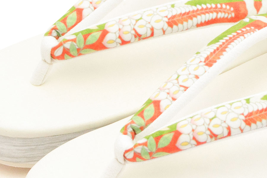 [オーダー品]カフェぞうりレディース No.27022＜藤娘/歌舞伎図案シリーズ＞