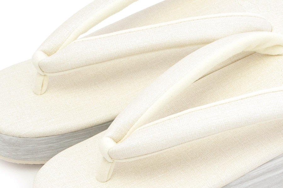 [Sサイズ即納品]カフェぞうりプリンセス　レディース　No.49320＜ナチュラルホワイト＞