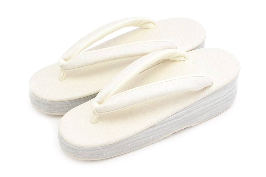 [Sサイズ即納品]カフェぞうりプリンセス　レディース　No.49320＜ナチュラルホワイト＞