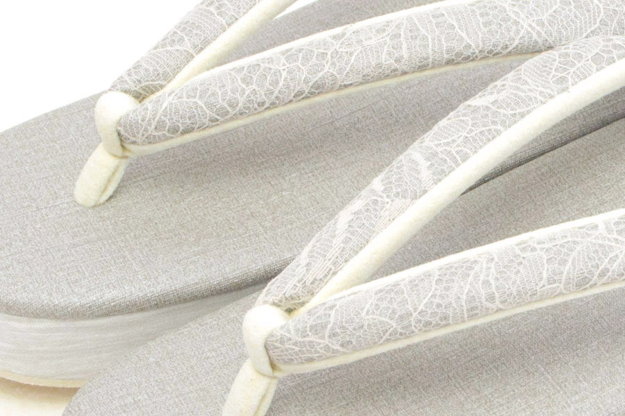 [Mサイズ即納品]カフェぞうり　レディース　No.26621＜ボタニカルレース鼻緒＞