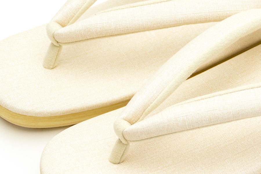 [Sサイズ即納品]カフェぞうりラッテ（低台）　レディース　No.49419＜ソフトアイボリー＞