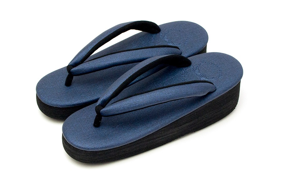 [オーダー品]カフェぞうりプリンセス　レディース　No.49720＜ディープブルー＞